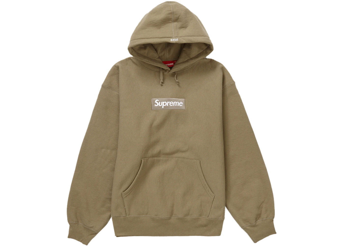 Supreme Box Logo Hooded Sweatshirt (FW23) Dark Sand - Preowned