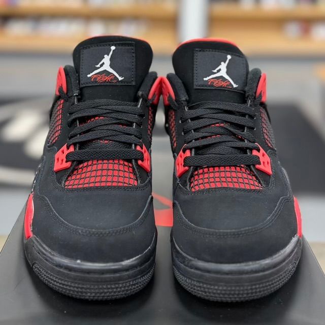 Jordan 4 Retro Red Thunder (GS) - Preowned