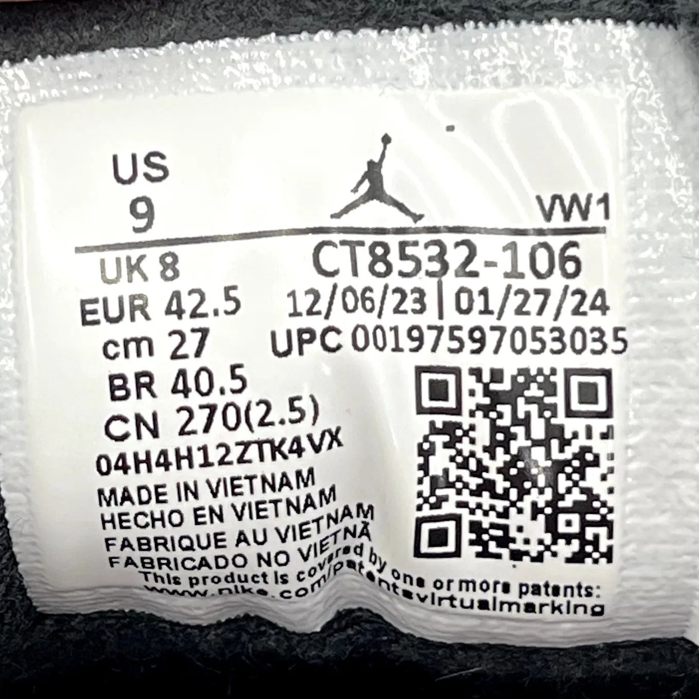 Jordan 3 Retro Cement Grey - Preowned
