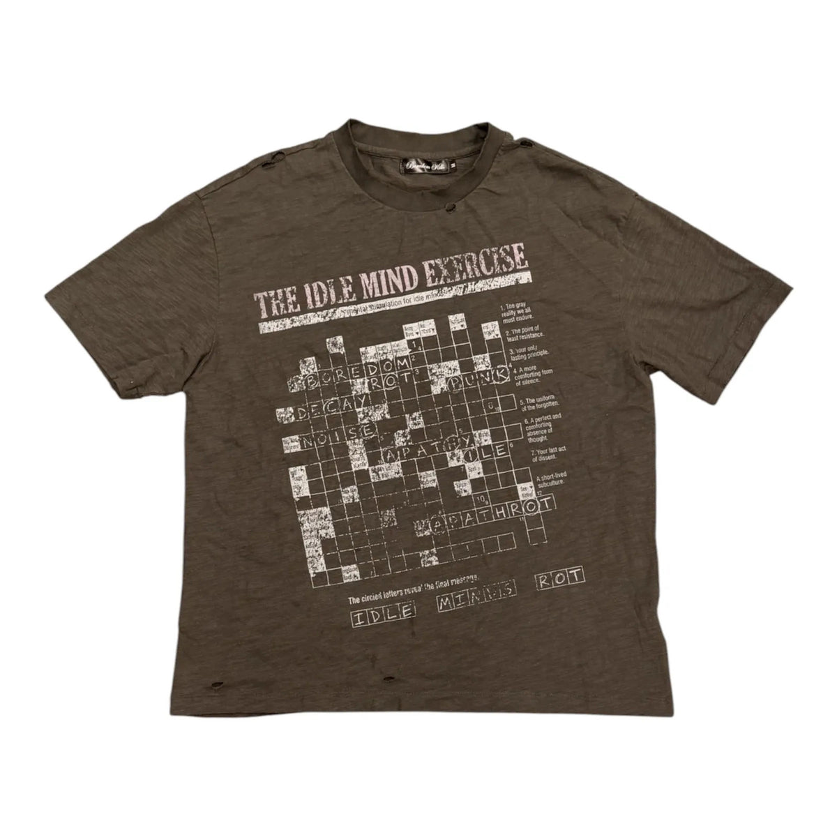 Boredom Kills Scramble Tee (Gray) - Preowned