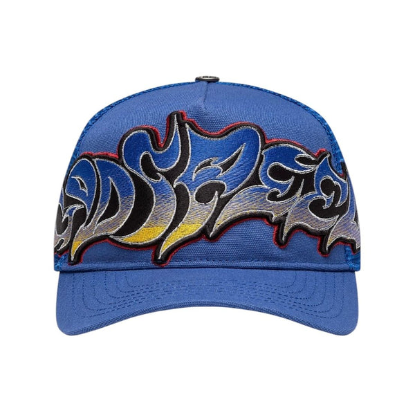 Godspeed GS Neo Trucker Hat (Blue/Yellow/Red)