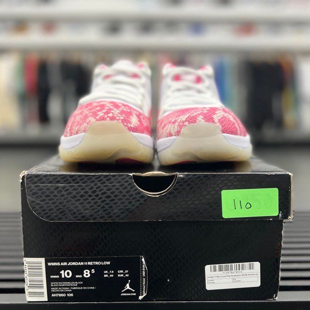 Jordan 11 Retro Low Pink Snakeskin (2019) (Women's) - Preowned