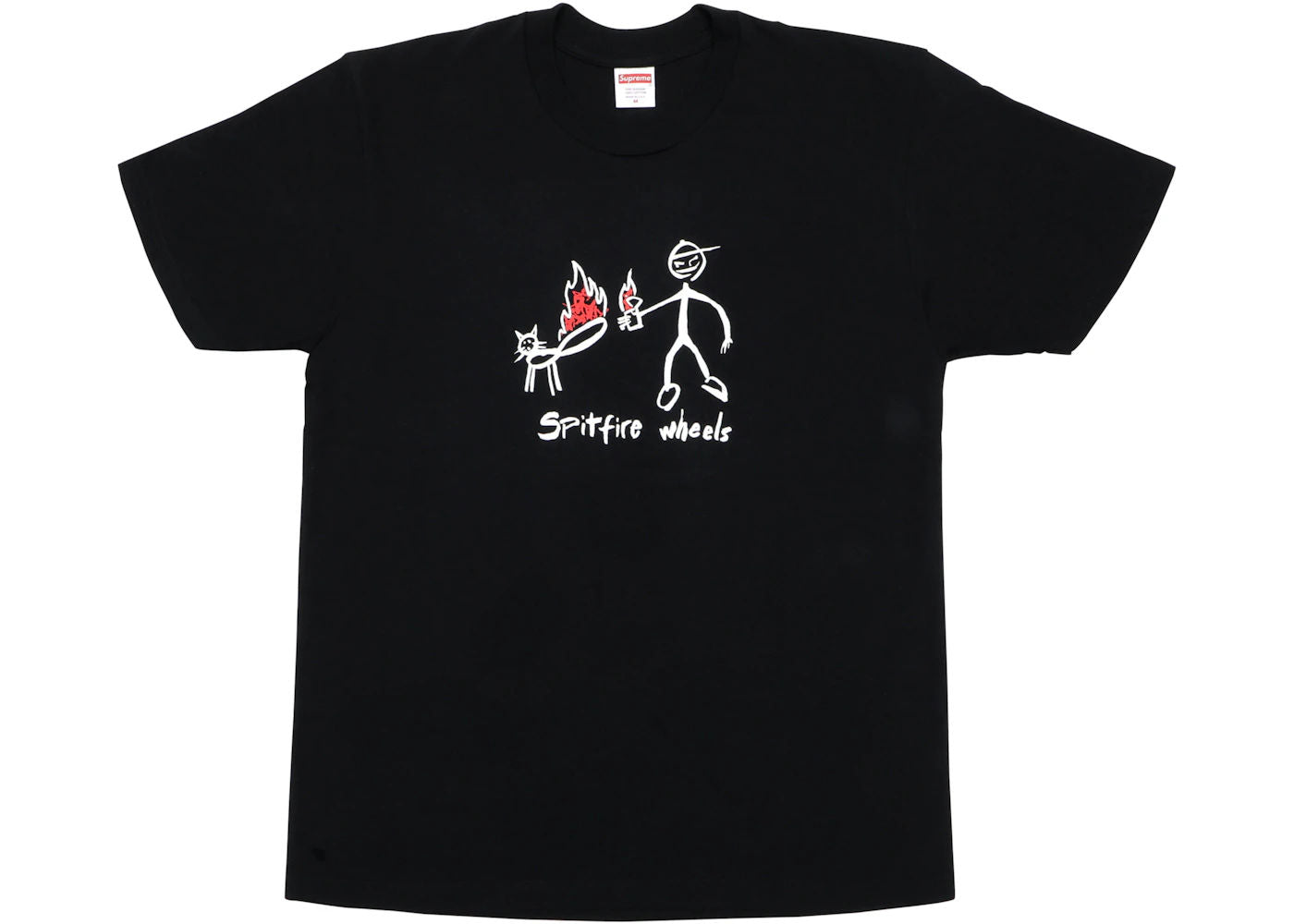 Supreme Spitfire Cat T-Shirt Black - Preowned