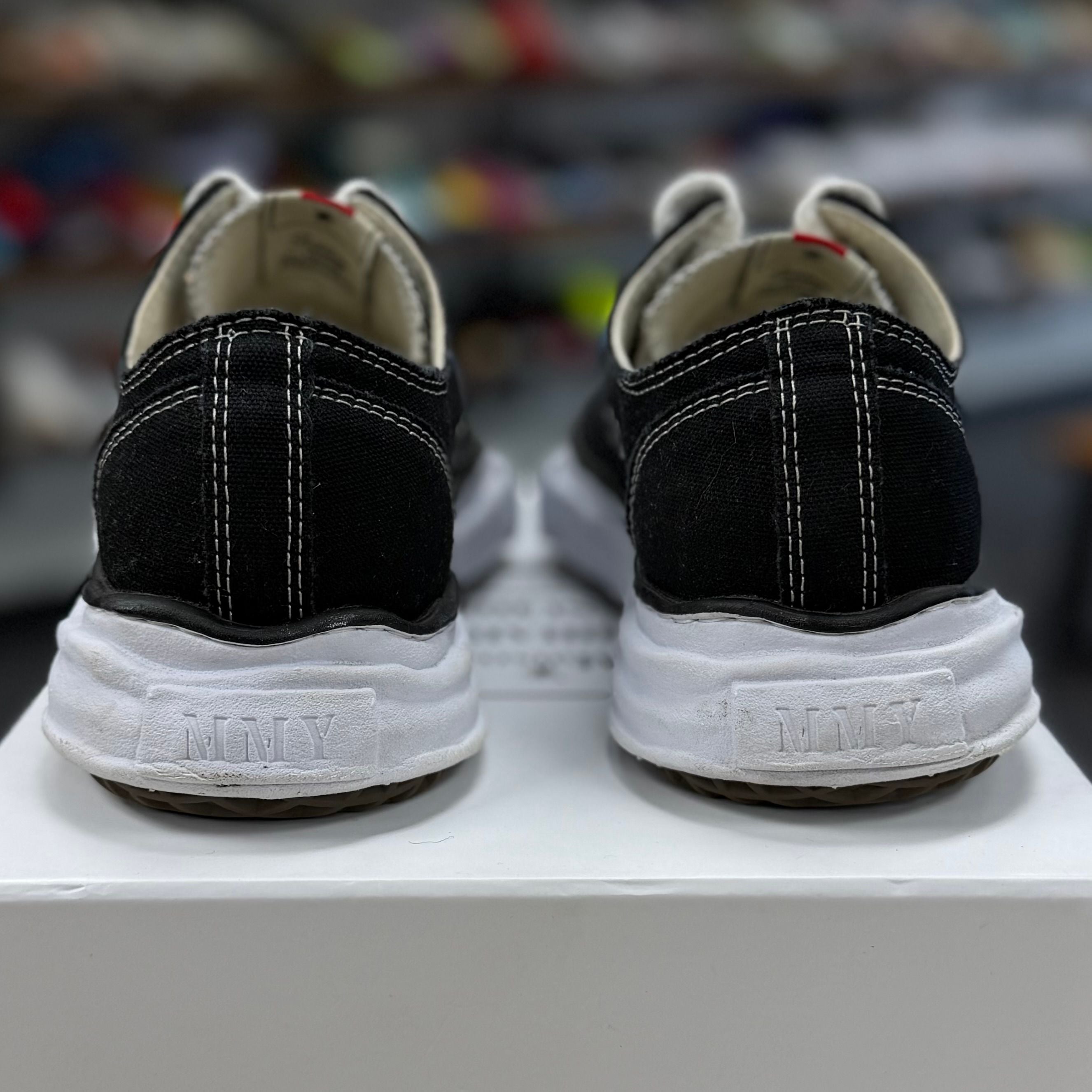 Maison Mihara Yasuhiro Hank OG Sole Canvas Low (Black) - Preowned
