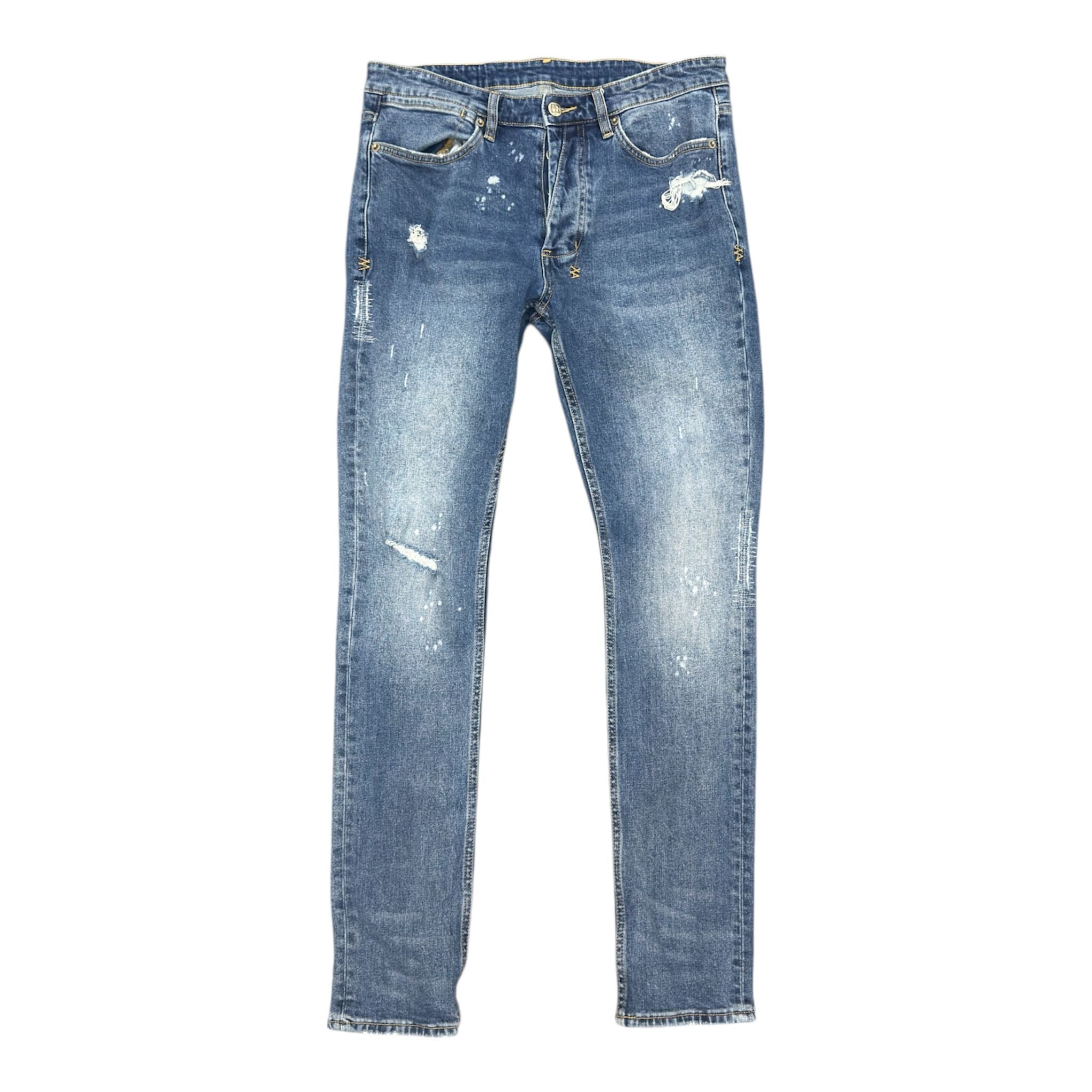 Ksubi Van Winkle Kulture Thrashed Jean (Blue) - Preowned