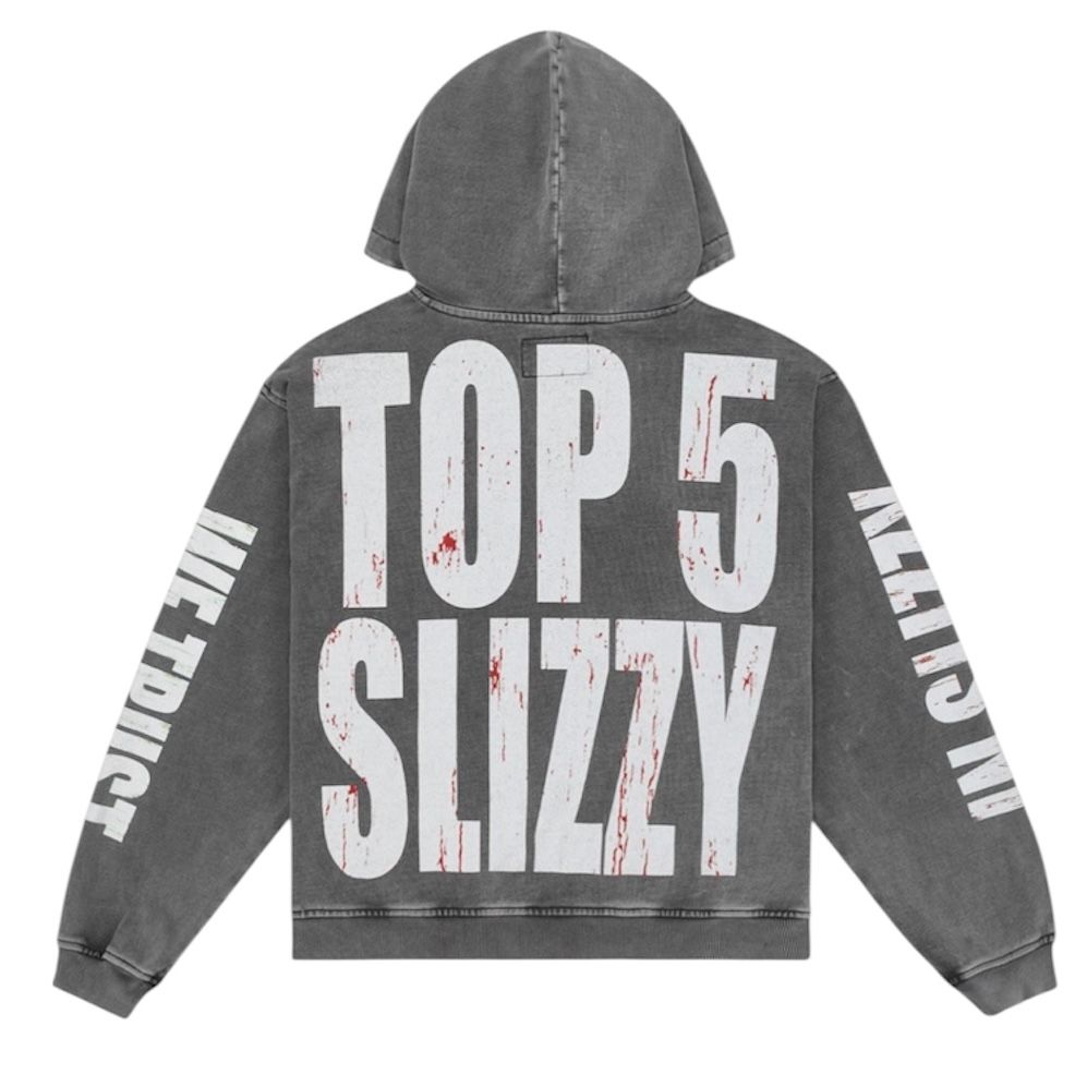 Godspeed Top 5 Slizzy VVS Hoodie (Grey Wash)