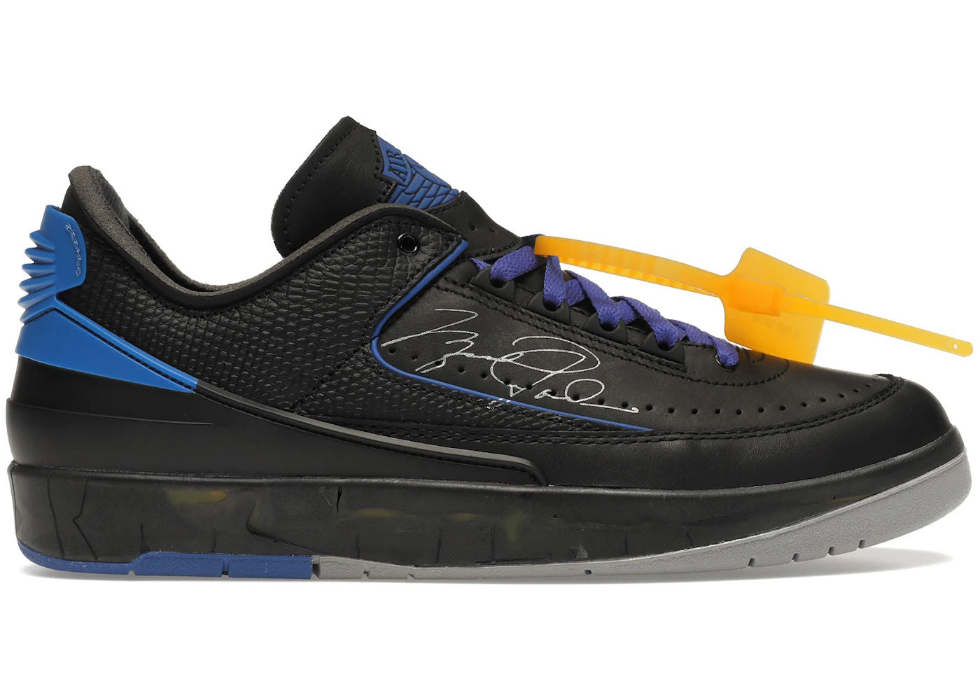 Jordan 2 Retro Low SP Off-White Black Blue - Preowned