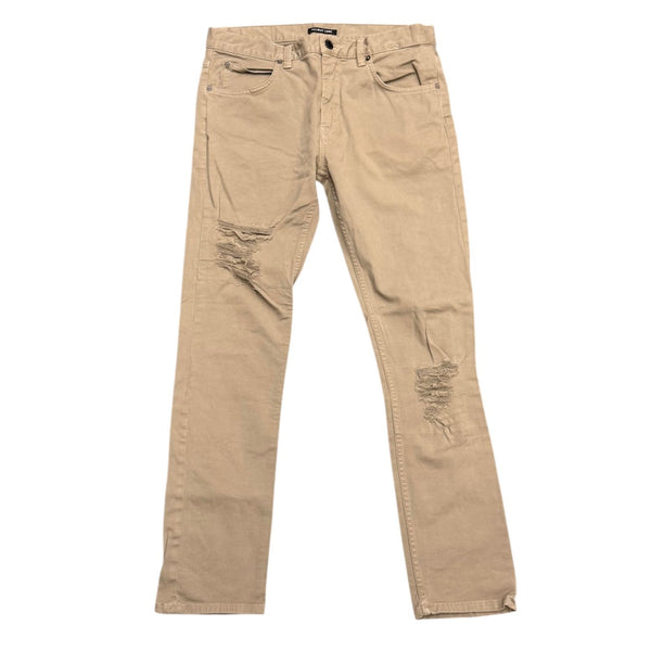 Helmut Lang Ripped Knee Pants (Khaki) - Preowned