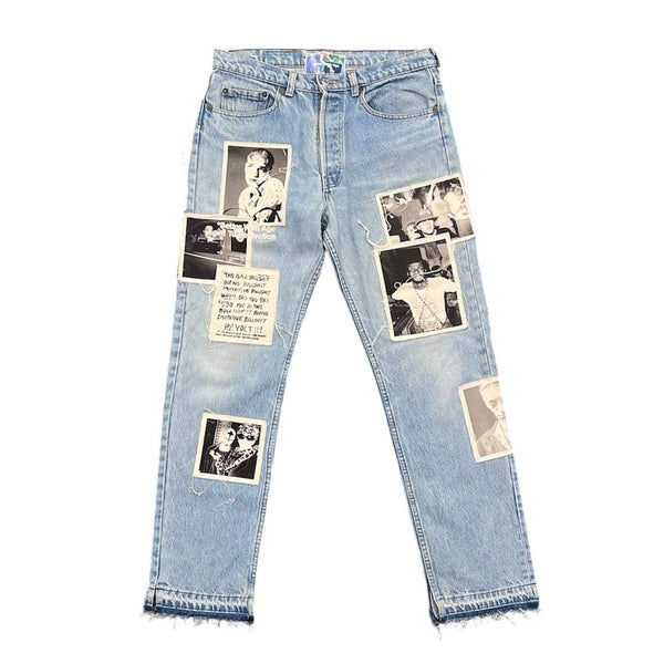 Better With Age Revolt Patchwork Denim Jean - Preowned