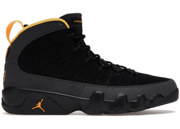 Jordan 9 Retro Dark Charcoal University Gold - Preowned
