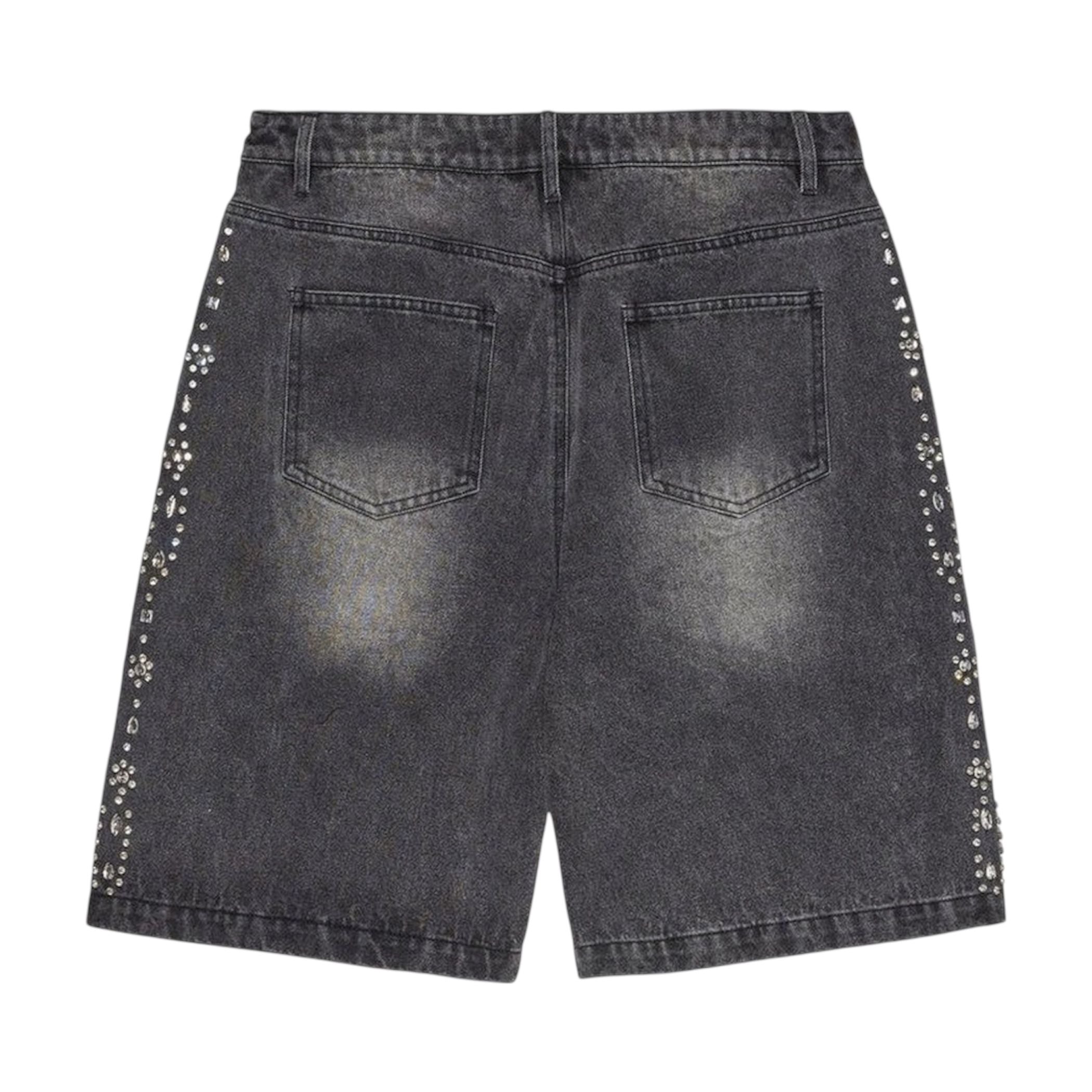 Vale Forever Crystal Jean Shorts (Black)