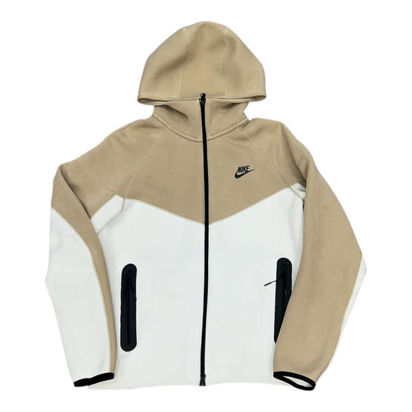 Nike Tech Fleece Zip Up (Biege White) - Preowned
