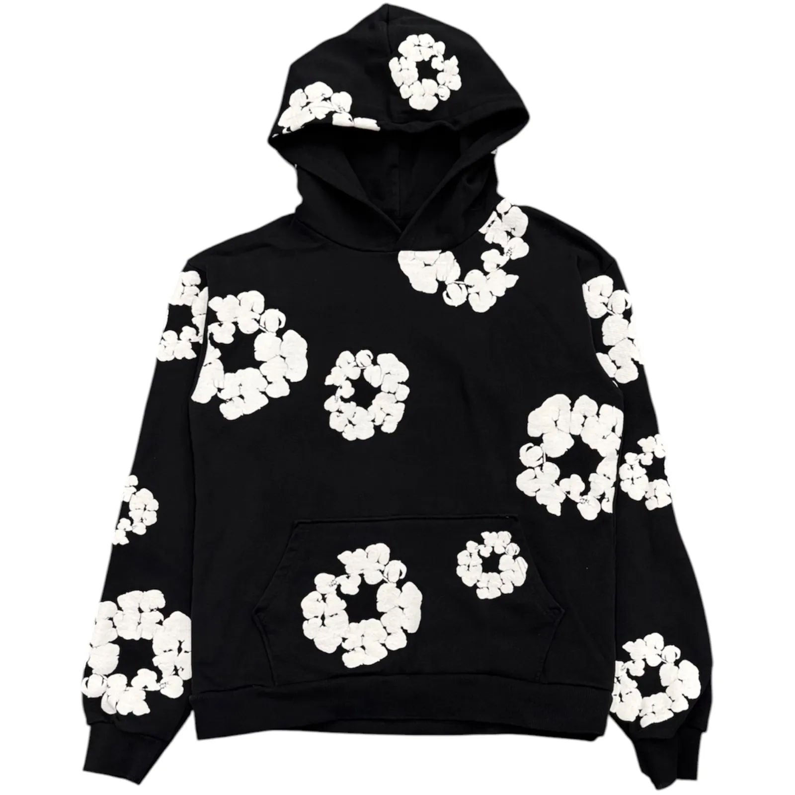 Denim Tears Cotton Wreath Hoodie (Black) - Preowned