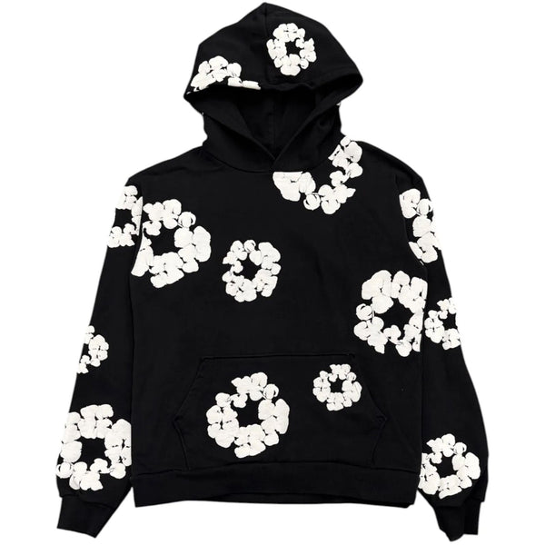 Denim Tears Cotton Wreath Hoodie (Black) - Preowned