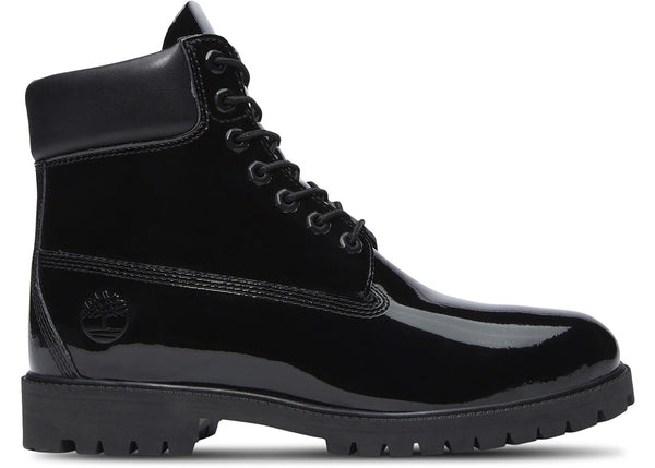 Timberland 6" Premium Waterproof Patent Boots Black - Preowned