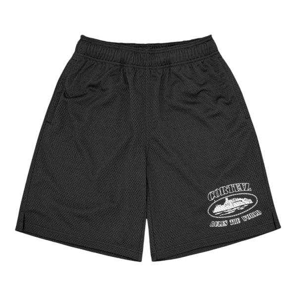 Corteiz OG Alcatraz Mesh Short (Black)
