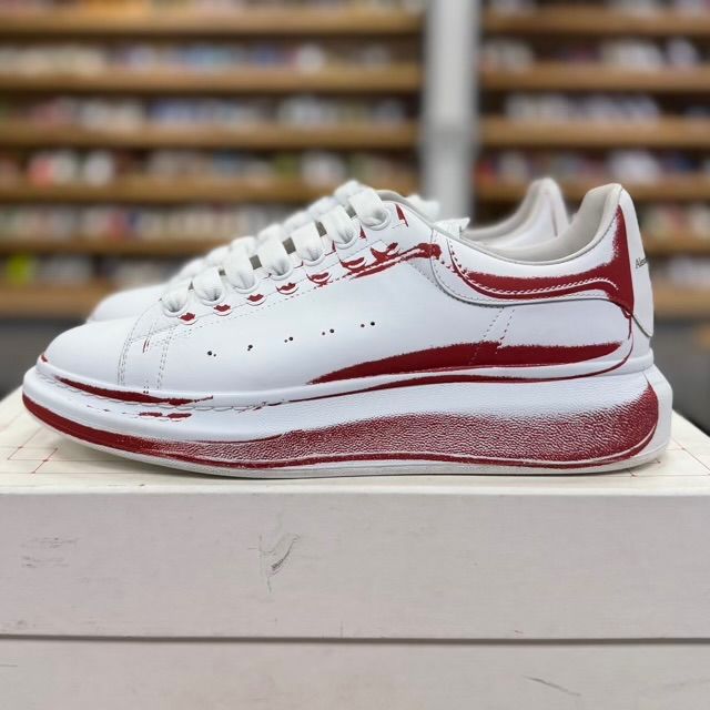 Alexander McQueen Oversized Sneaker Stamped (White Lust Red) - Preowned