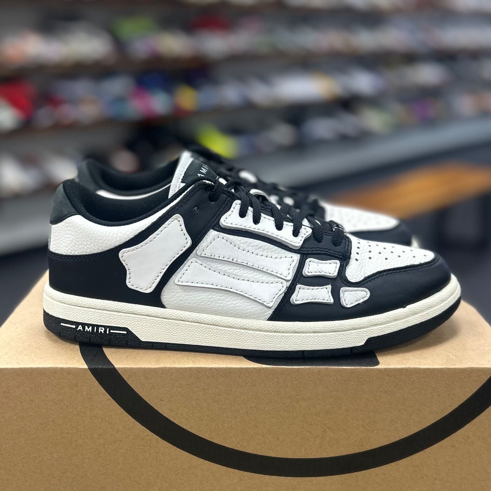 AMIRI Skel Top Low Black White - Preowned