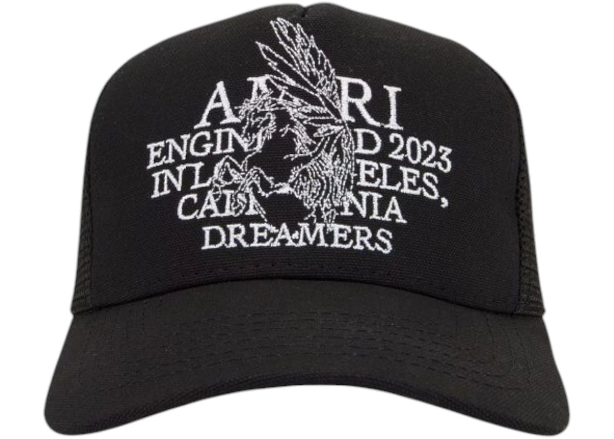 AMIRI Pegasus Trucker Hat Black - Preowned