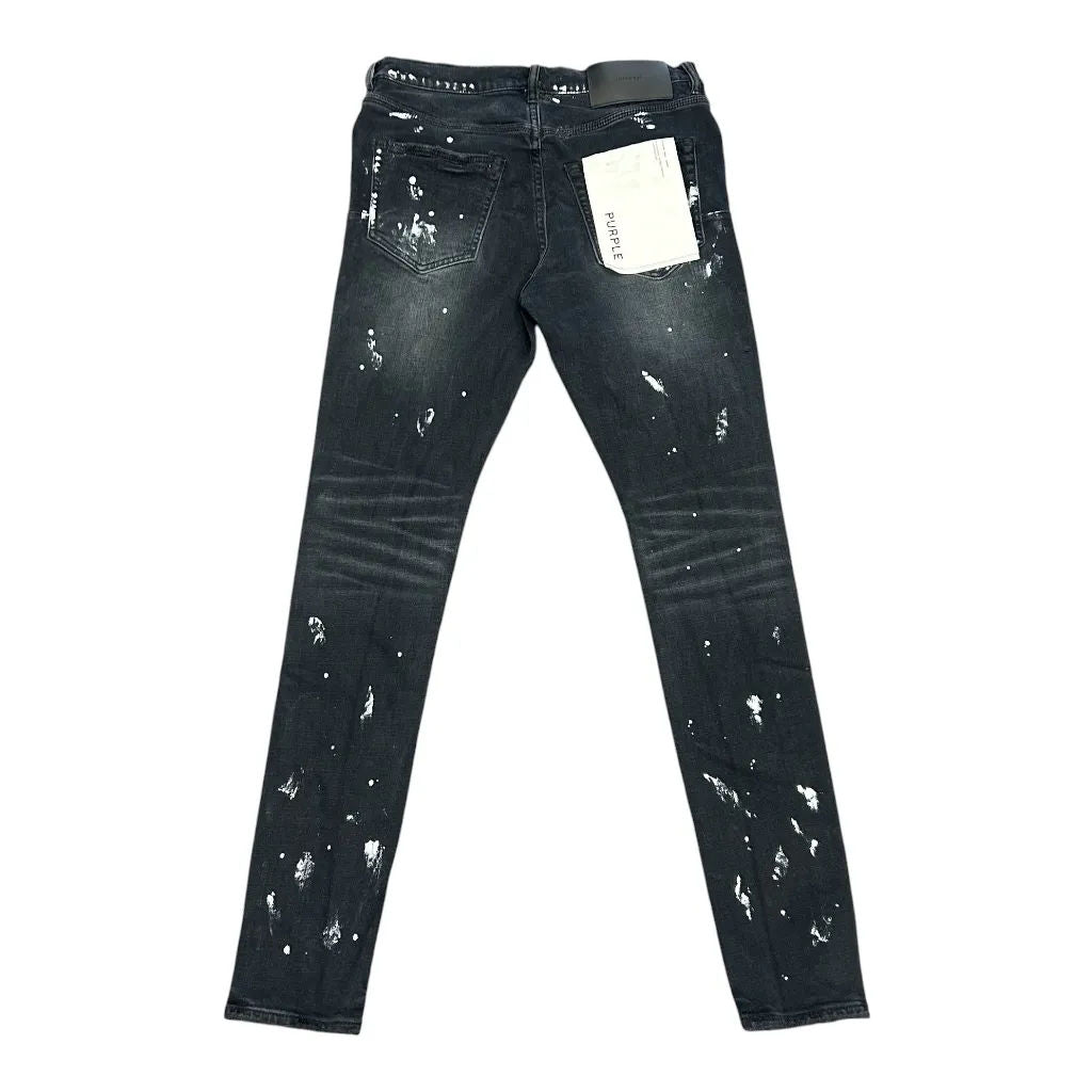 Purple Brand Paint Splatter Jean (Black) - Preowned