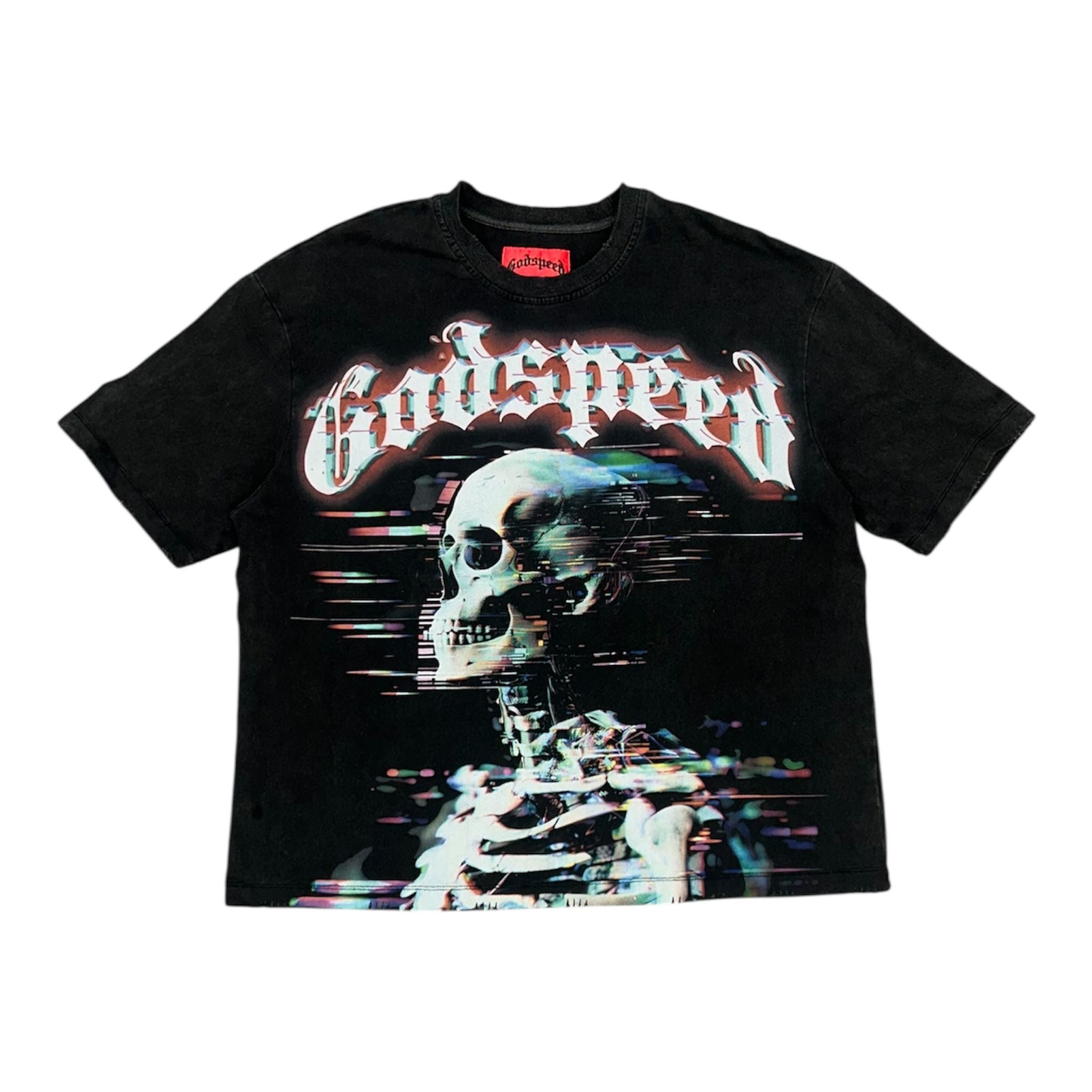 Godspeed Glitchy Tee (Black) - Preowned