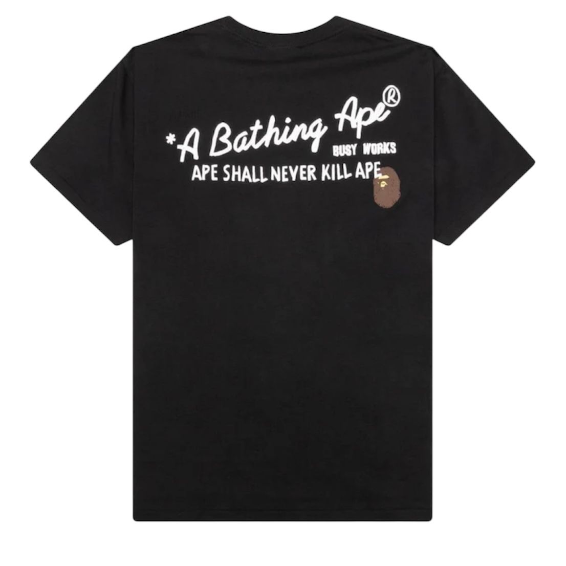 Bape Hand Draw Relaxed Fit Tee (Black) - Preowned