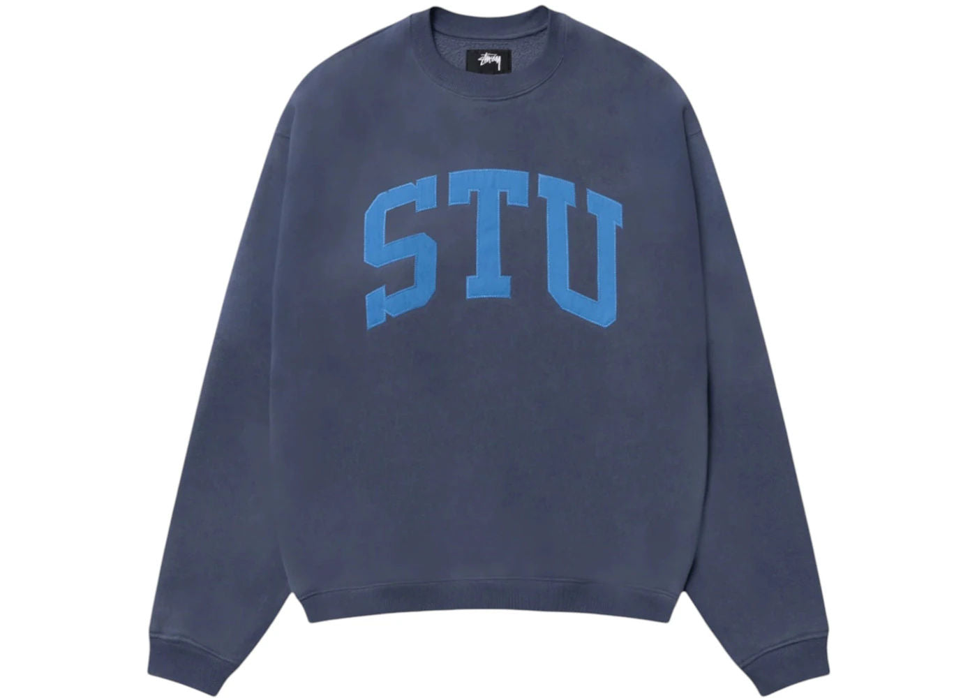 Stussy Stu Relaxed Crew Blue