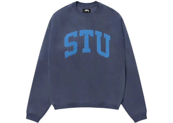 Stussy Stu Relaxed Crew Blue