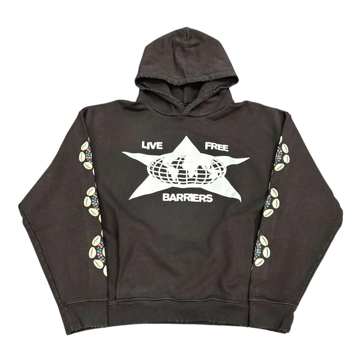 Barriers Cowrie Shell Hoodie (Vintage Black) - Preowned