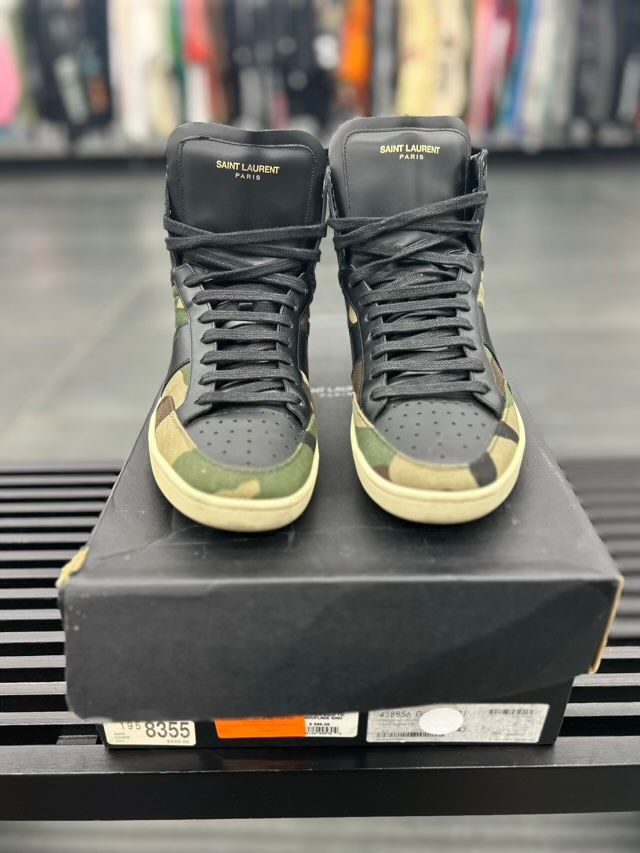 Saint Laurent SL-10 Military High (Khaki Camo) - Preowned