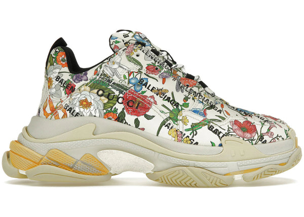 Gucci x Balenciaga The Hacker Project Triple S  Flora Print - Preowned