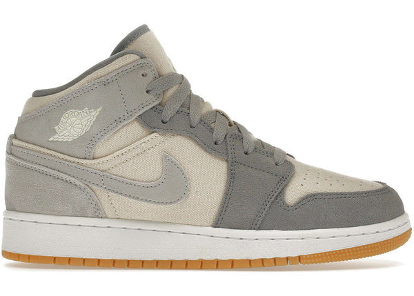 Jordan 1 Mid SE Coconut Milk Particle Grey (GS) - Preowned