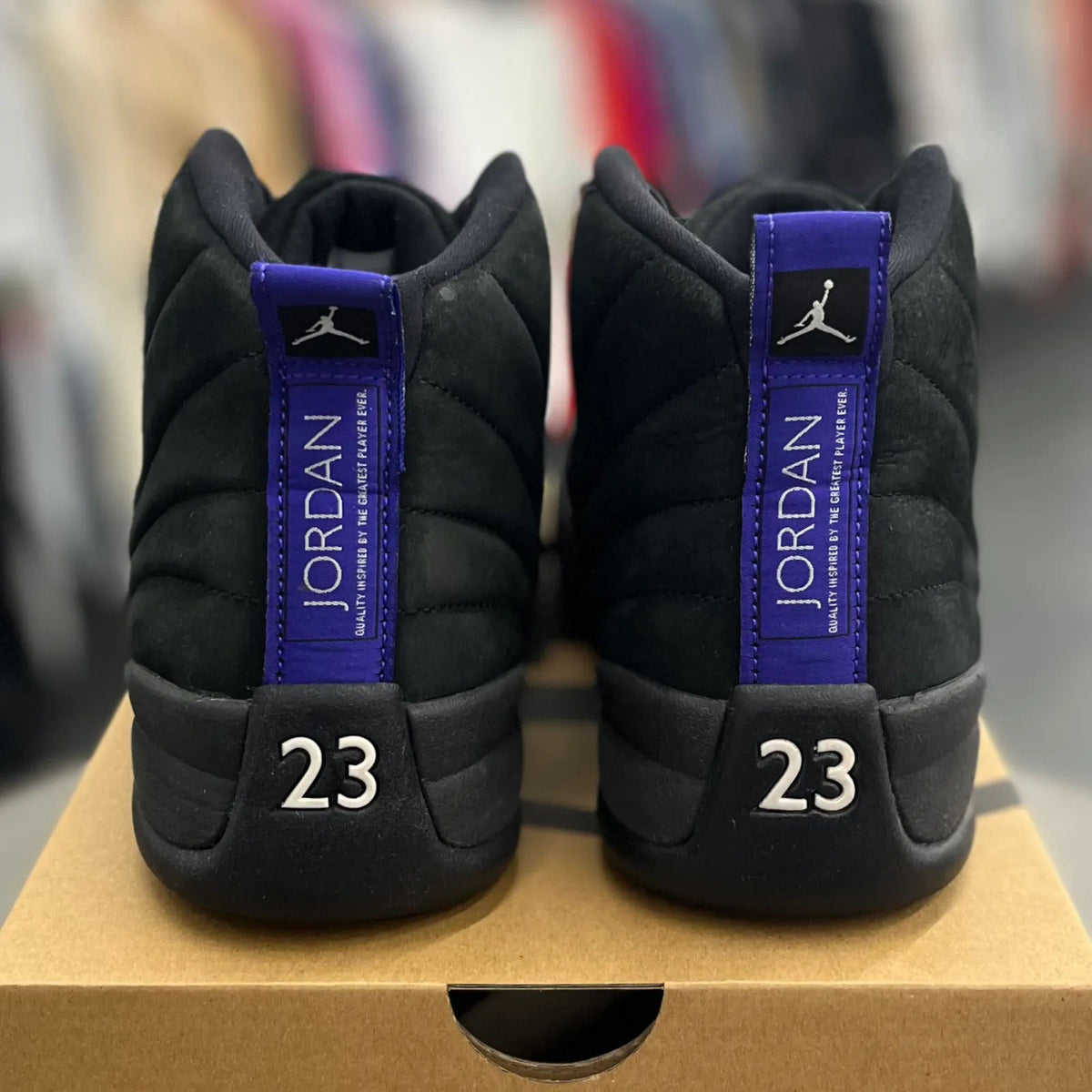 Jordan 12 Retro Black Dark Concord - Preowned