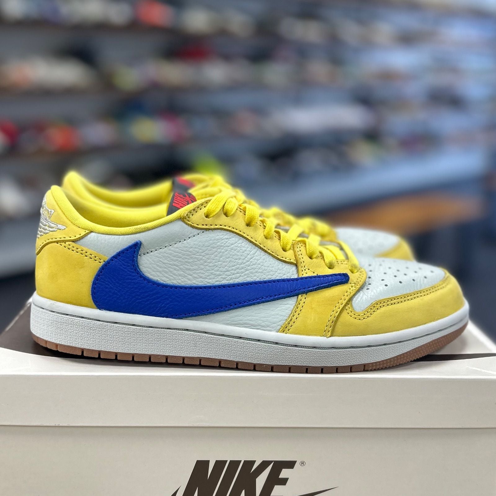 Jordan 1 Retro Low OG SP Travis Scott Canary (Women's) - Preowned
