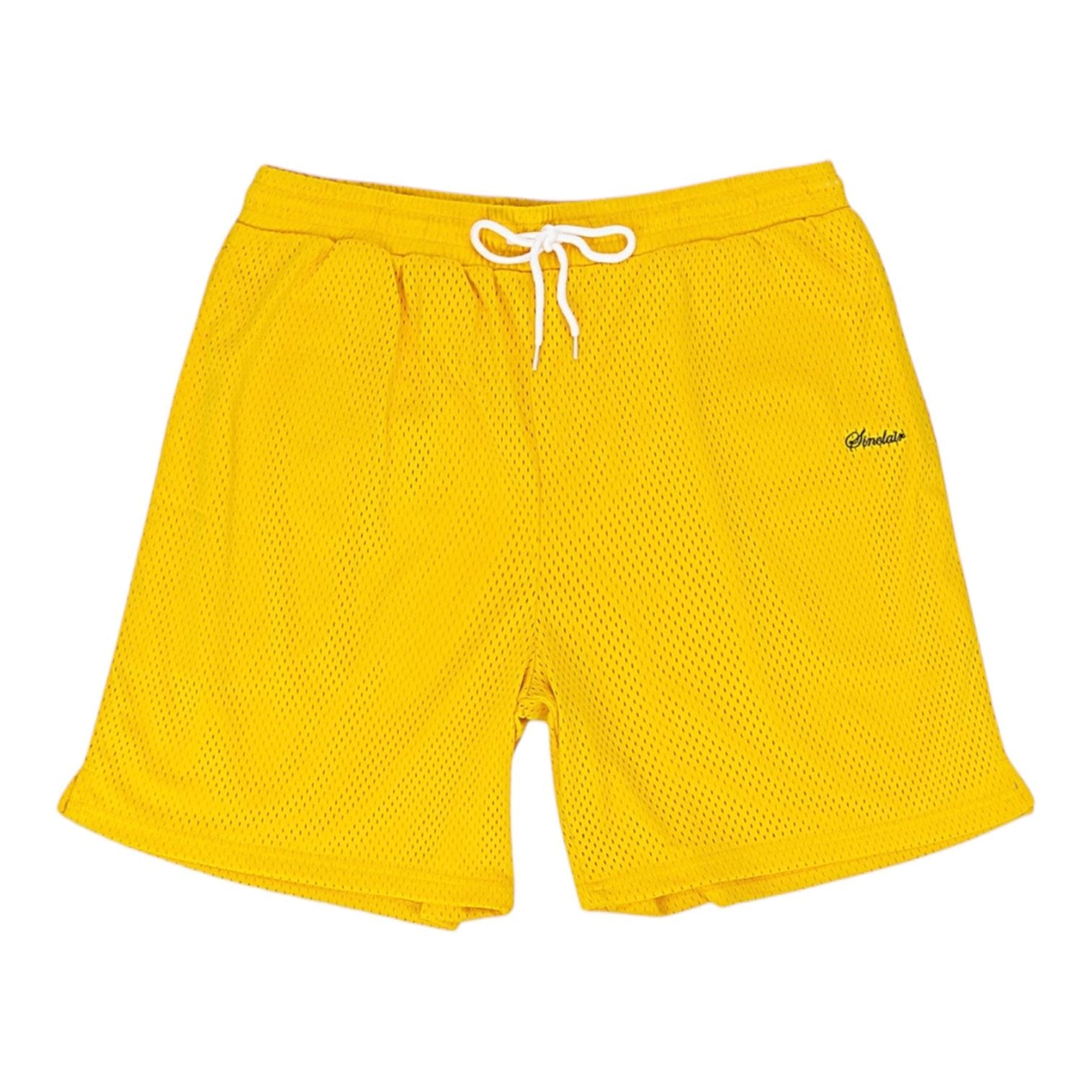 Sinclair Mini Script Mesh Shorts (Yellow)