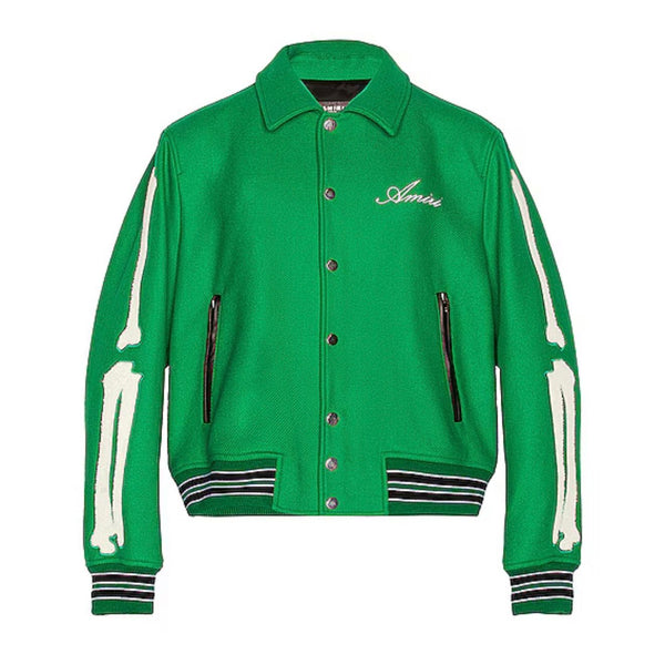 Amiri Bone Varsity Jacket "Green"